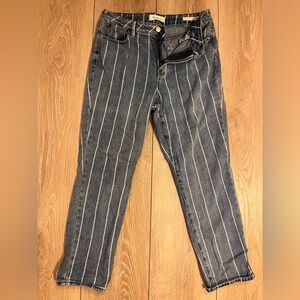 PacSun striped mom jeans in size 28